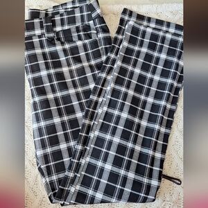 Black Plaid Flannel Pants Size Large New Without Tags